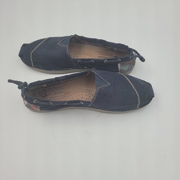 BOBS by Skechers Chill Rowboat Comfort Shoe Slip-On Sneaker Navy 33673 Size 8.5M - Picture 4 of 12